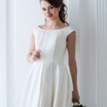 A Line Sleeveless Wedding Dress